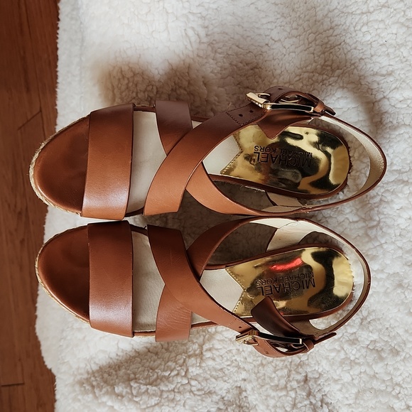 Michael Kors MK Brown Summer Platform Sandals, size 7 - Picture 5 of 7